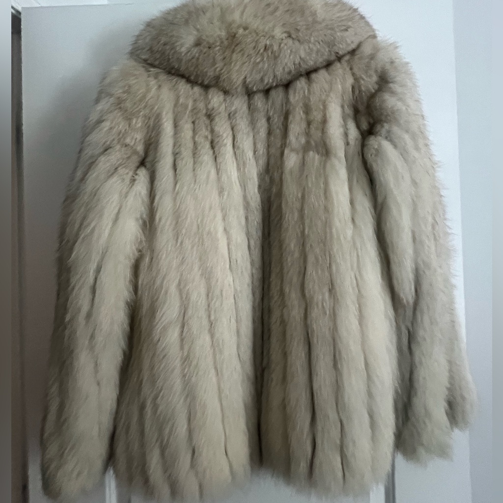Bloomingdale's Women's Fur Coat In Light Taupe